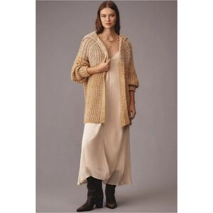 Maeve Anthropologie Oversized Collared Cardigan Nwot